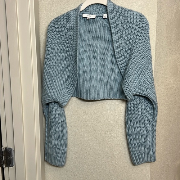 Vince Lofty Rib Bolero Cardigan - Picture 2 of 5
